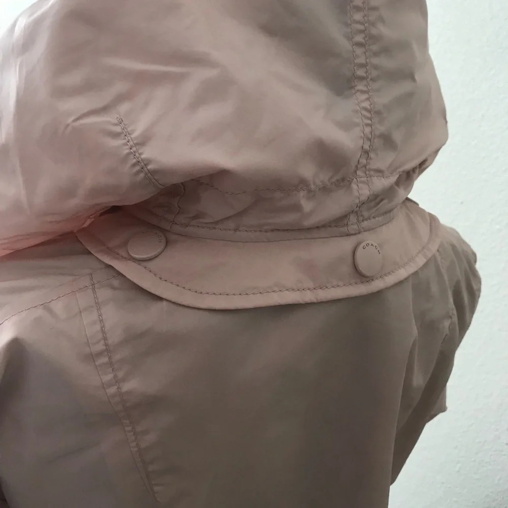 Coach pink windbreaker jacket medium - Picture 10 of 16